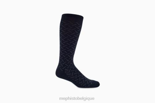 accessoires Mephisto chaussette à chevrons noir femmes X826422