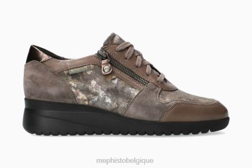 baskets Mephisto iasmine taupe foncé femmes X826304