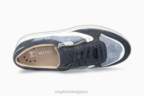 baskets Mephisto olimpia jean bleu femmes X82632