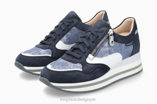 baskets Mephisto olimpia jean bleu femmes X82632