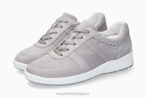 baskets Mephisto rebecca perf gris clair femmes X826269