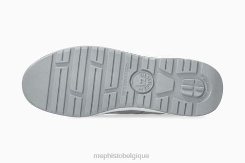 baskets Mephisto rebecca perf gris clair femmes X826269
