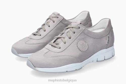 baskets Mephisto yael gris clair femmes X826274