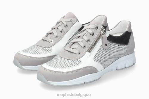 baskets Mephisto ylona gris clair femmes X826110