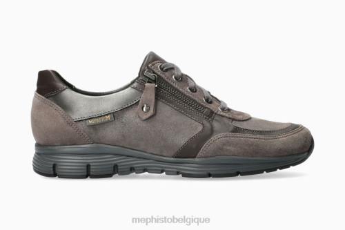 baskets Mephisto ylona taupe foncé femmes X826287