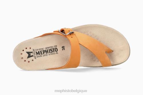des sandales Mephisto Hélène orange femmes X826387