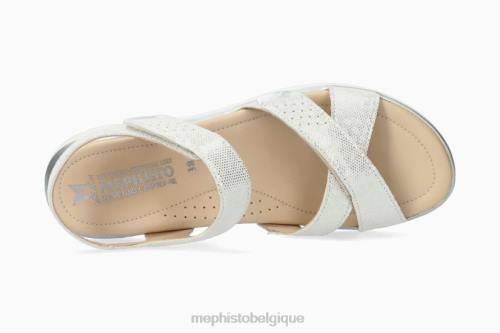 des sandales Mephisto Kristine argent femmes X826163