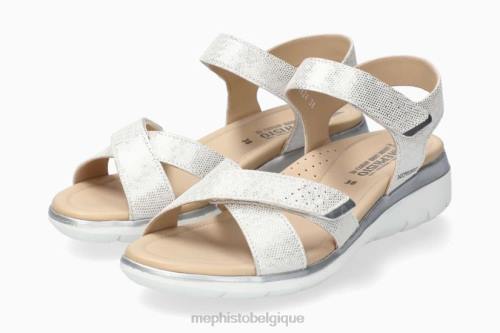 des sandales Mephisto Kristine argent femmes X826163