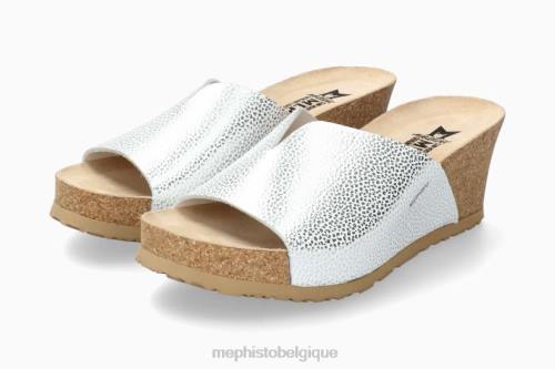 des sandales Mephisto Lisane argent femmes X82677