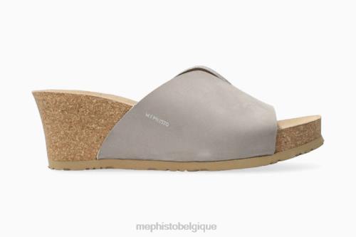 des sandales Mephisto Lisane gris clair femmes X826214