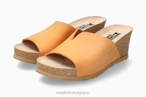 des sandales Mephisto Lisane orange femmes X82667
