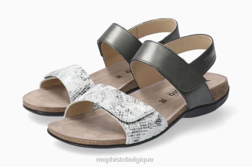 des sandales Mephisto agave gris foncé femmes X826395