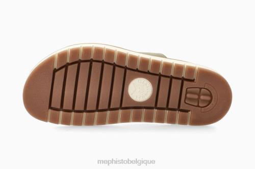 des sandales Mephisto beverley kaki clair femmes X82691