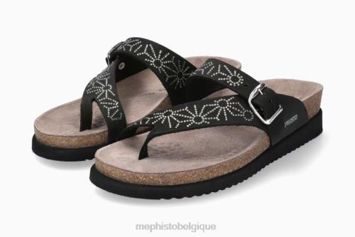 des sandales Mephisto enfer étincelle noir femmes X826383