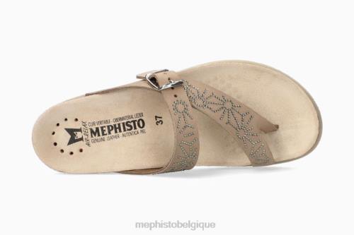 des sandales Mephisto enfer étincelle taupe clair femmes X826384
