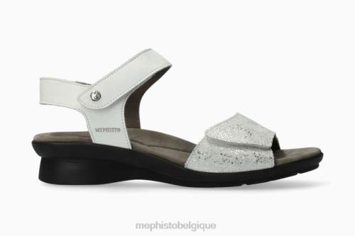 des sandales Mephisto galette blanc femmes X826394