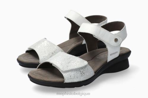 des sandales Mephisto galette blanc femmes X826394