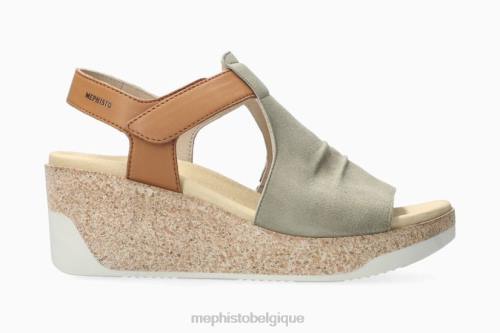des sandales Mephisto galiane kaki clair femmes X82654