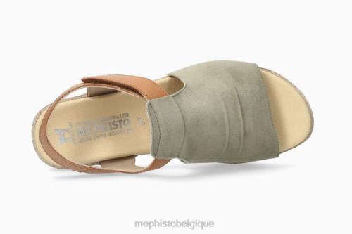 des sandales Mephisto galiane kaki clair femmes X82654