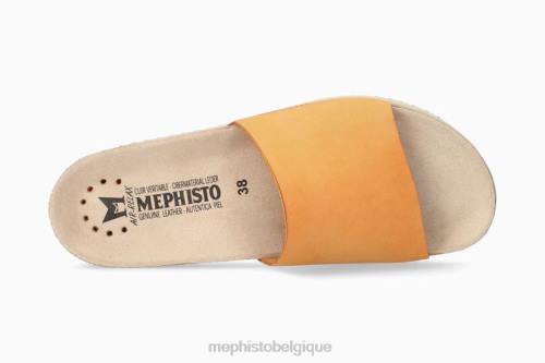 des sandales Mephisto hanik orange femmes X82658