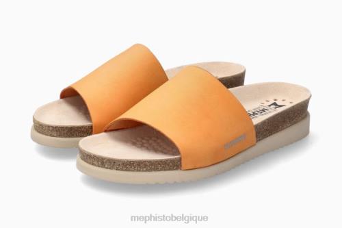 des sandales Mephisto hanik orange femmes X82658