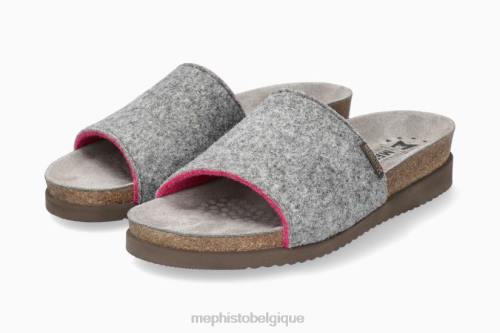 des sandales Mephisto hanik w. gris femmes X826235