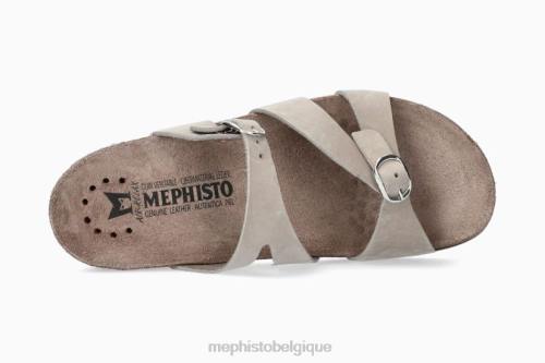 des sandales Mephisto hannel gris clair femmes X826208