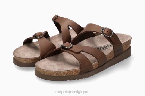 des sandales Mephisto hannel marron foncé femmes X826207