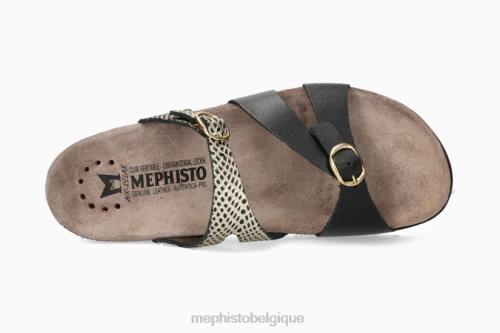 des sandales Mephisto hannel noir femmes X826204