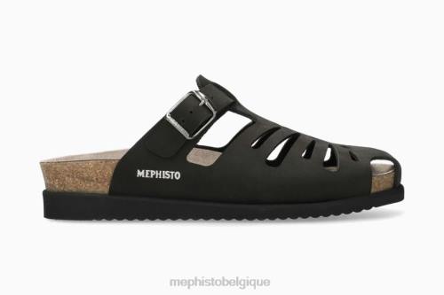 des sandales Mephisto hedina noir femmes X82674