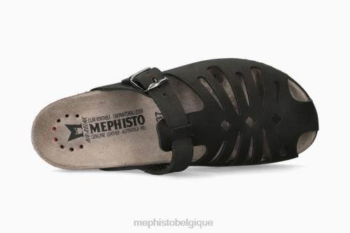 des sandales Mephisto hedina noir femmes X82674