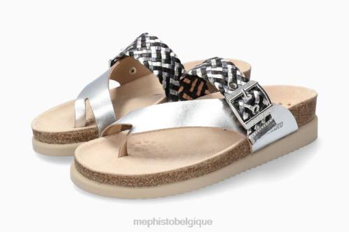 des sandales Mephisto heike torsion argent femmes X826375