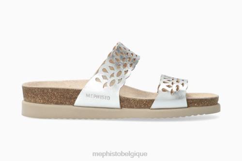des sandales Mephisto hennie argent femmes X826401