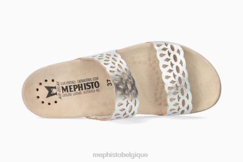 des sandales Mephisto hennie argent femmes X826401