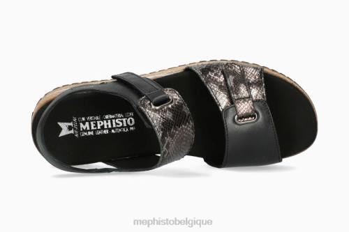 des sandales Mephisto jade noir femmes X82644