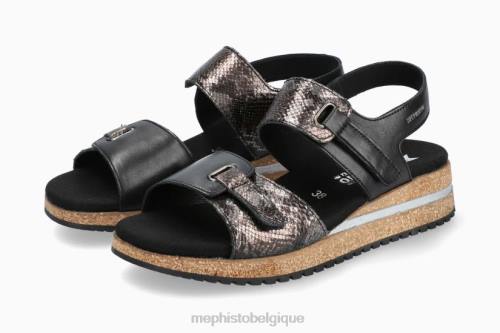des sandales Mephisto jade noir femmes X82644
