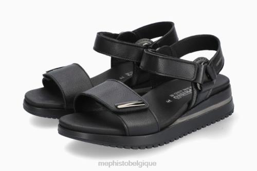 des sandales Mephisto jeanie noir femmes X826101