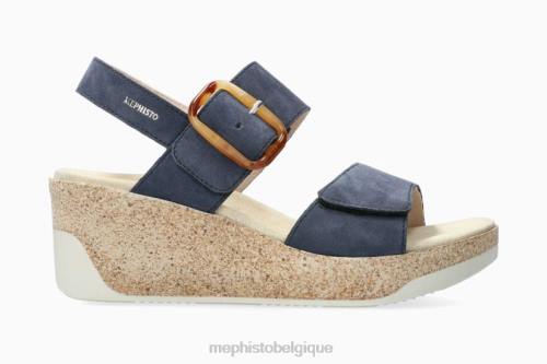 des sandales Mephisto julia jean bleu femmes X826169