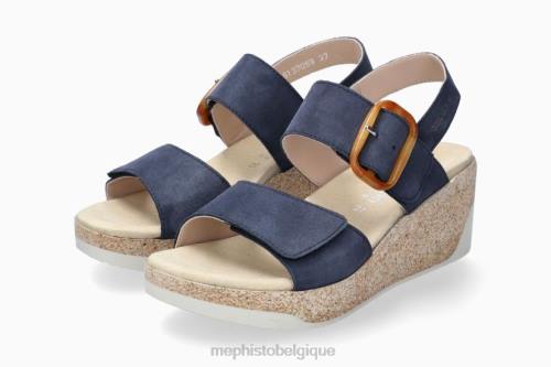 des sandales Mephisto julia jean bleu femmes X826169