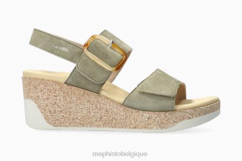 des sandales Mephisto julia kaki clair femmes X826133