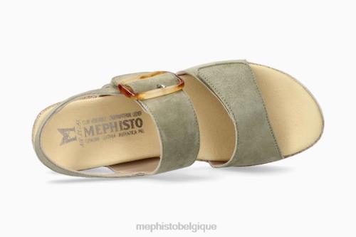 des sandales Mephisto julia kaki clair femmes X826133