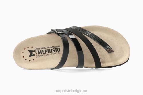des sandales Mephisto élégant noir femmes X826233