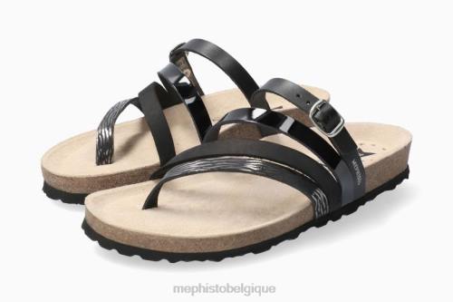 des sandales Mephisto élégant noir femmes X826233