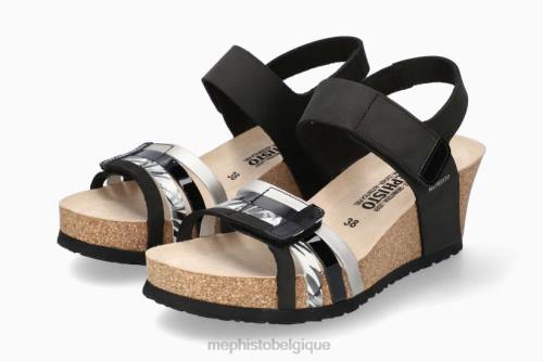des sandales Mephisto lucie noir femmes X826127