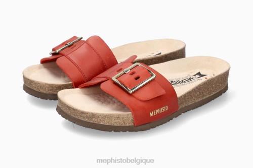 des sandales Mephisto mabel rouge femmes X82623
