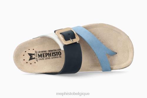 des sandales Mephisto madeline mer bleue femmes X826193