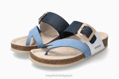 des sandales Mephisto madeline mer bleue femmes X826193