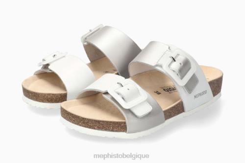 des sandales Mephisto madison argent femmes X82668