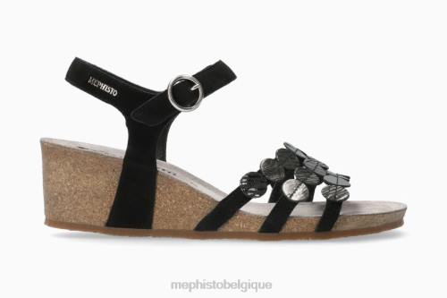 des sandales Mephisto mathilde noir femmes X826241