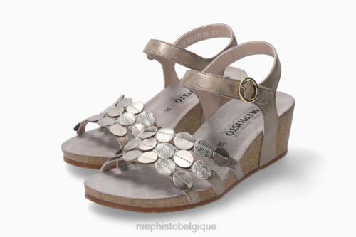 des sandales Mephisto mathilde taupe foncé femmes X826242